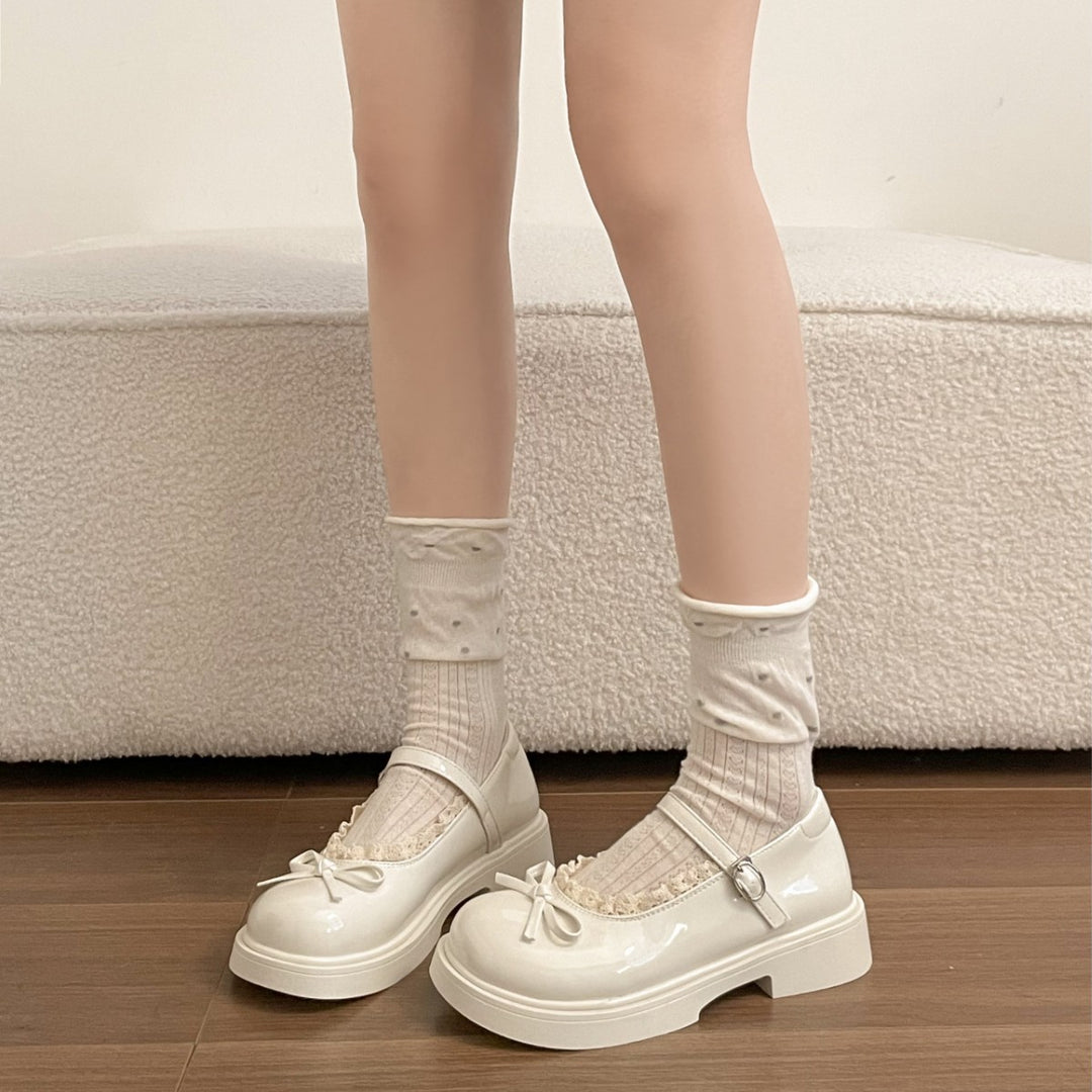 Damen Ballerinas mit dekorativer Schnalle und bequemem Innensohle EB