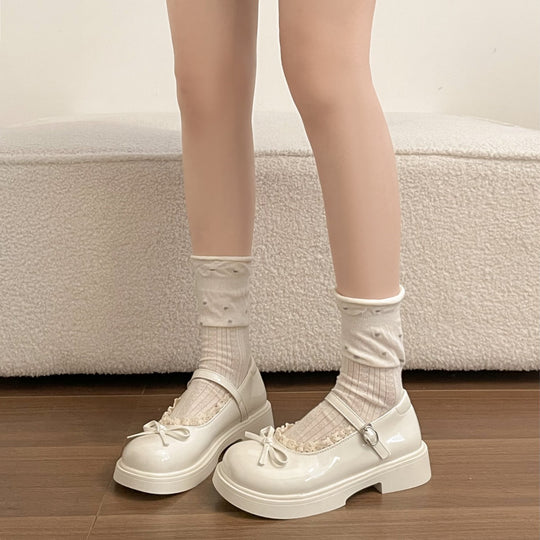 Damen Ballerinas mit dekorativer Schnalle und bequemem Innensohle EB