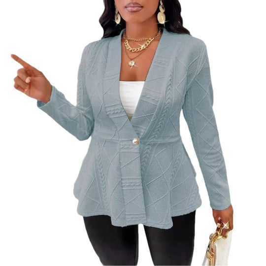 Damen Moderne Blazerjacke mit elegantem Schnitt EB