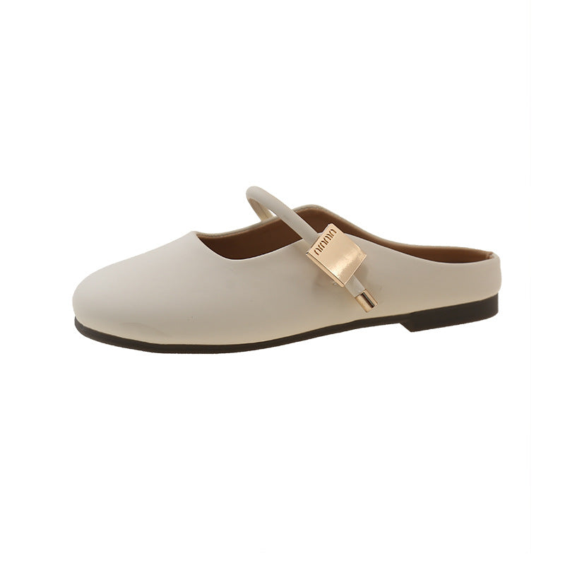 Damen Ballerinas mit modischem Riemchen und gepolsterter Innensohle EB