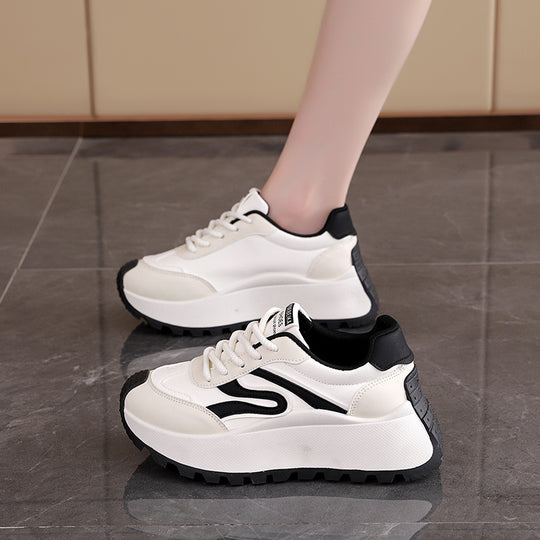 Damen Chunky Sneakers mit verstärkter Dämpfung und rutschfester Sohle EB