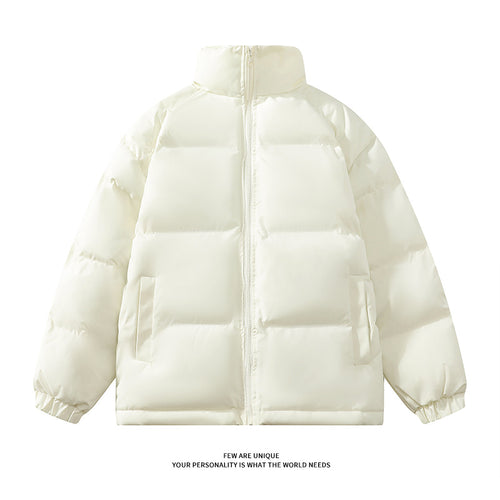 Herren warm gefütterte Winterjacke mit hohem Kragen und praktischem Reißverschluss EB