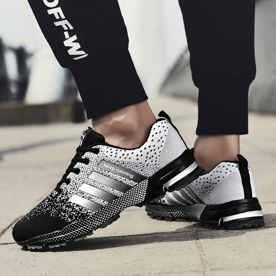 Herren leichte atmungsaktive Lauf‑ und Trail‑Sneaker mit verstärkter Fersendämpfung und griffiger Outdoorlaufsohle EB