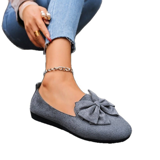 Damen Ballerinas mit eleganter Schleifenverzierung EB