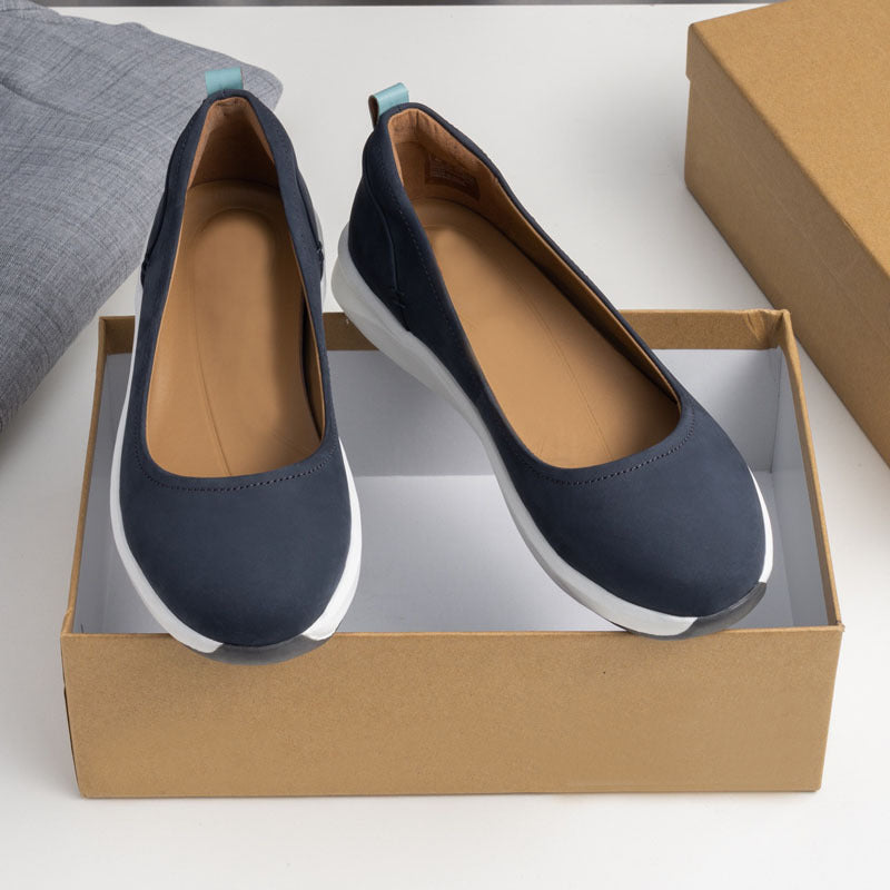 Damen Bequeme Loafers mit rutschfester Sohle und atmungsaktivem Innenfutter EB