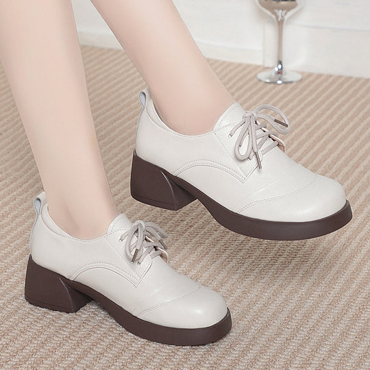 Damen Schnürschuhe mit komfortablem Blockabsatz und modischem Design EB