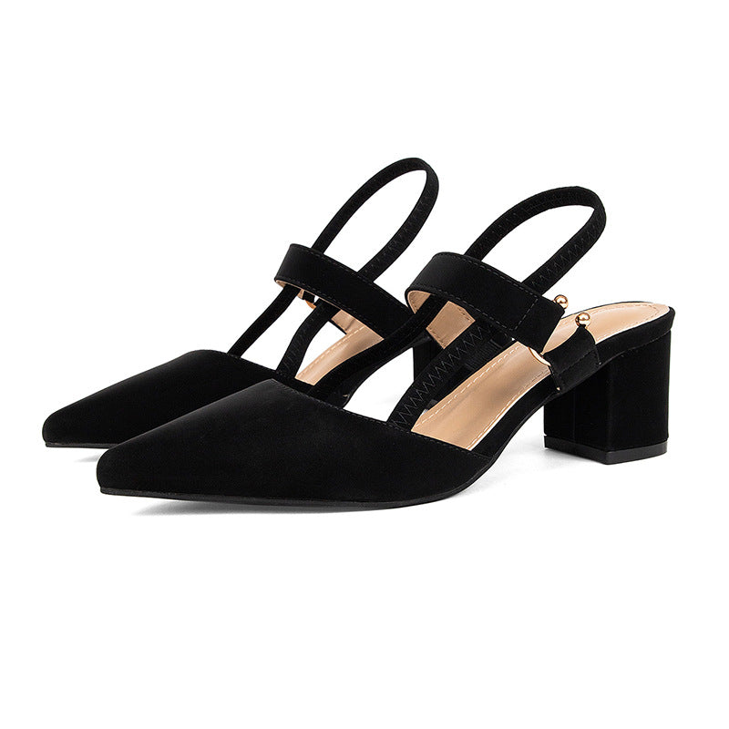 Damen Slingback-Pumps mit elegantem Design und stabilen Blockabsätzen EB