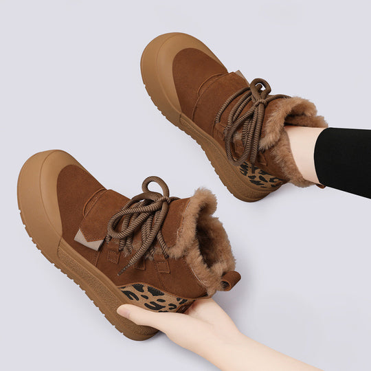 Damen Winterliche Sneaker Boots mit kuscheligem Innenfutter und rutschfester Sohle EB