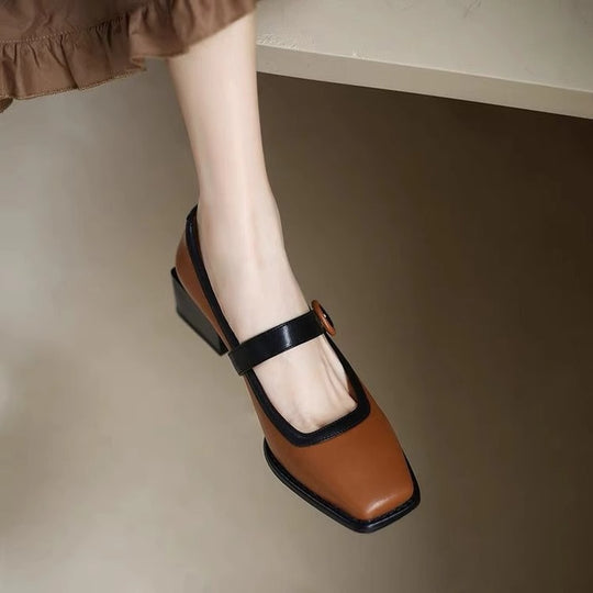 Damen elegante Mules mit Riemen EB