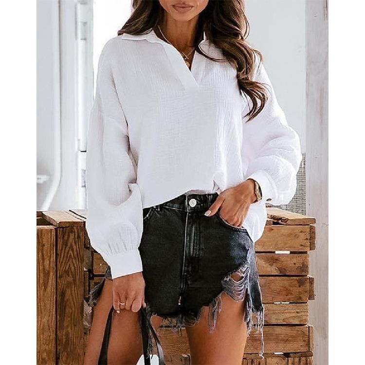 Damen lässige Hemdbluse EB