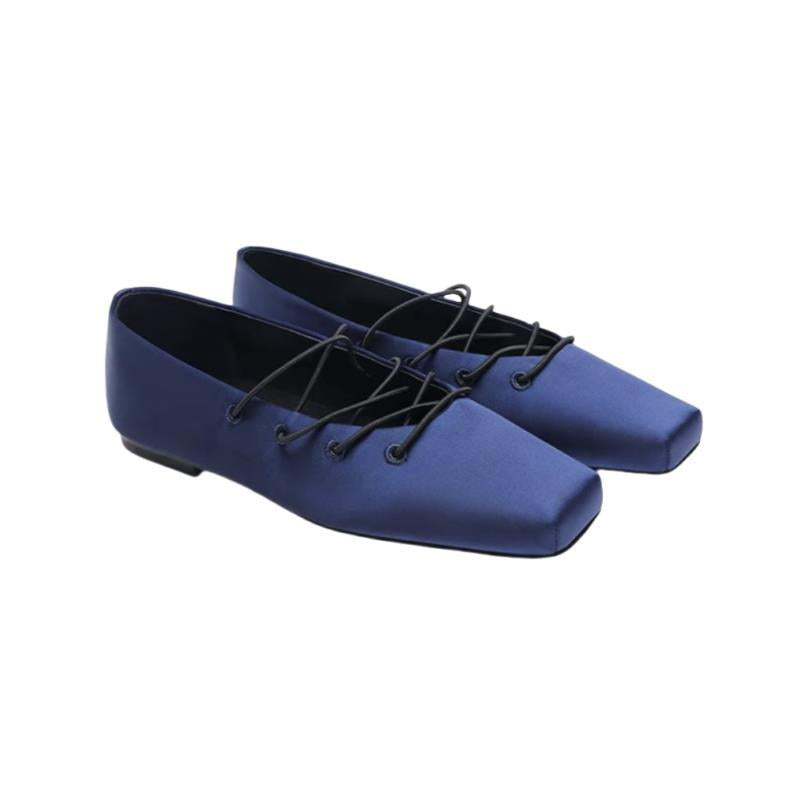 Damen elegante Mokassins mit modernem Schnürdesign EB