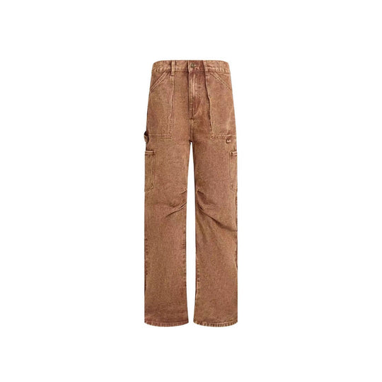 Damen lässige Cargo-Jeans mit verstellbarem Bund EB