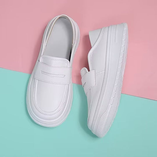 Damen Modische Slip-On Schuhe mit dämpfendem Plateau EB
