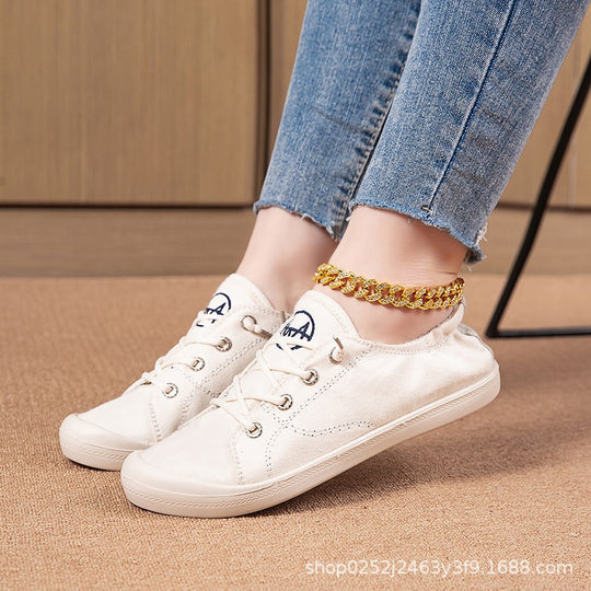Damen lässige Sneaker mit atmungsaktiver Obermaterialstruktur und flexiblem Fußbett EB