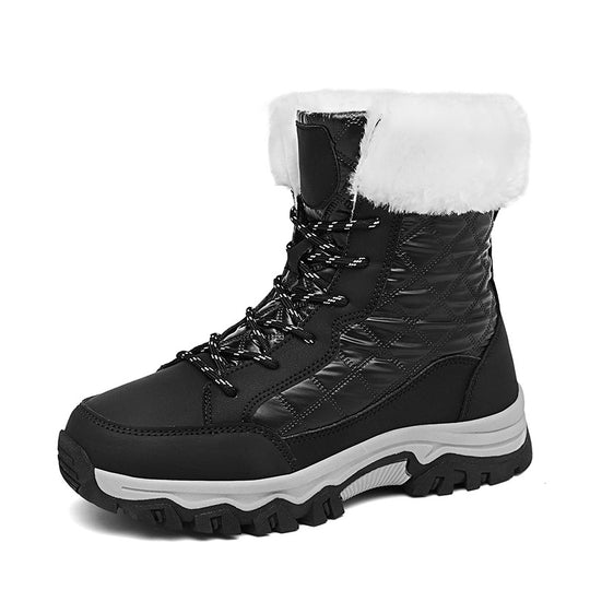 Damen Gefütterte Winterstiefel mit rutschfester Sohle und isolierendem Kunstfell EB
