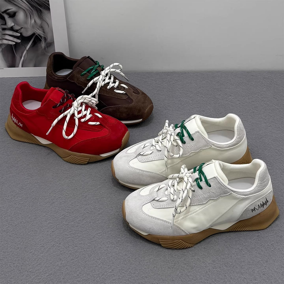 Damen modische Sneakers mit atmungsaktiver Mesh-Oberfläche und trendigem Design EB