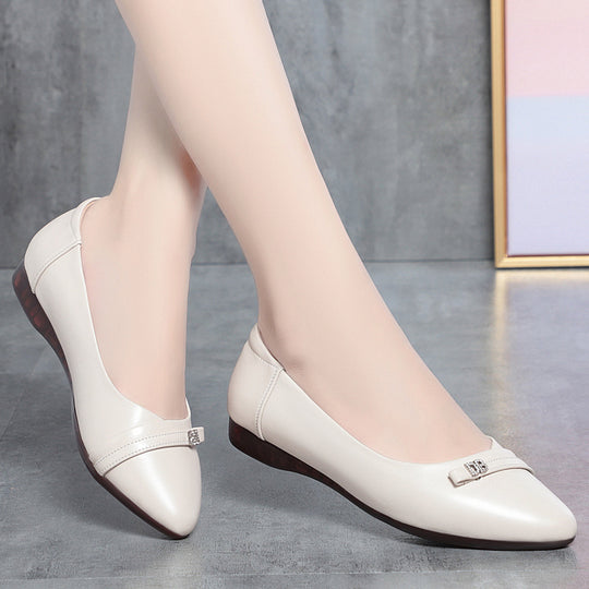 Damen Ballerinas mit eleganter Schleifenverzierung und rutschfester Sohle EB