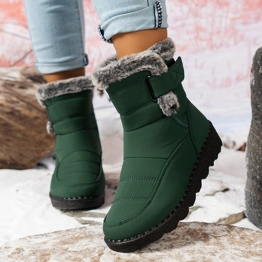 Damen Winterboots mit warmem Fleece-Futter und rutschfester Sohle EB