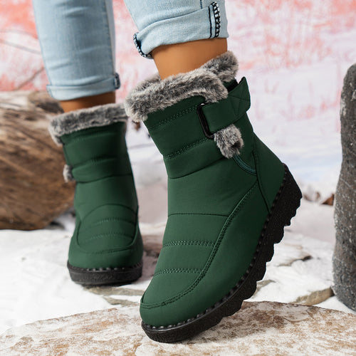 Damen Winterboots mit warmem Fleece-Futter und rutschfester Sohle EB