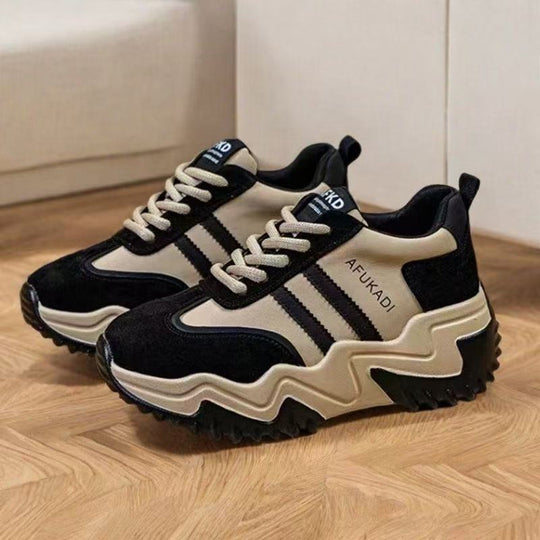 Damen Chunky Sneakers mit sportlichem Design und dämpfender Sohle EB