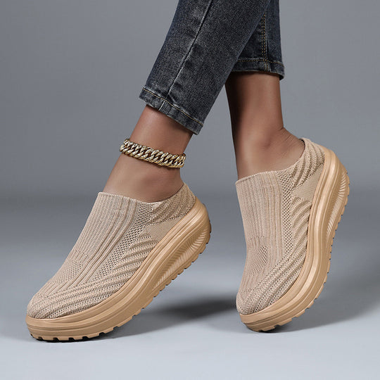 Damen bequeme Clogs mit atmungsaktivem Obermaterial und rutschfester Sohle EB
