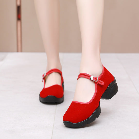 Damen Komfortable und elegante Mary Jane Schuhe mit stylishen Details EB