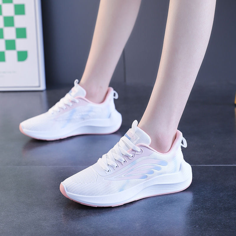 Damen Leichte Lauf- und Freizeitsneaker mit atmungsaktiver Oberseite und rutschfester Sohle EB