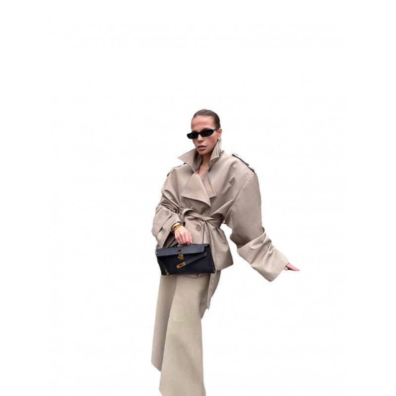 Damen Übergröße Trenchcoat EB