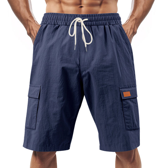 Herren Cargo-Shorts mit vielseitigen Taschen und elastischem Bund EB