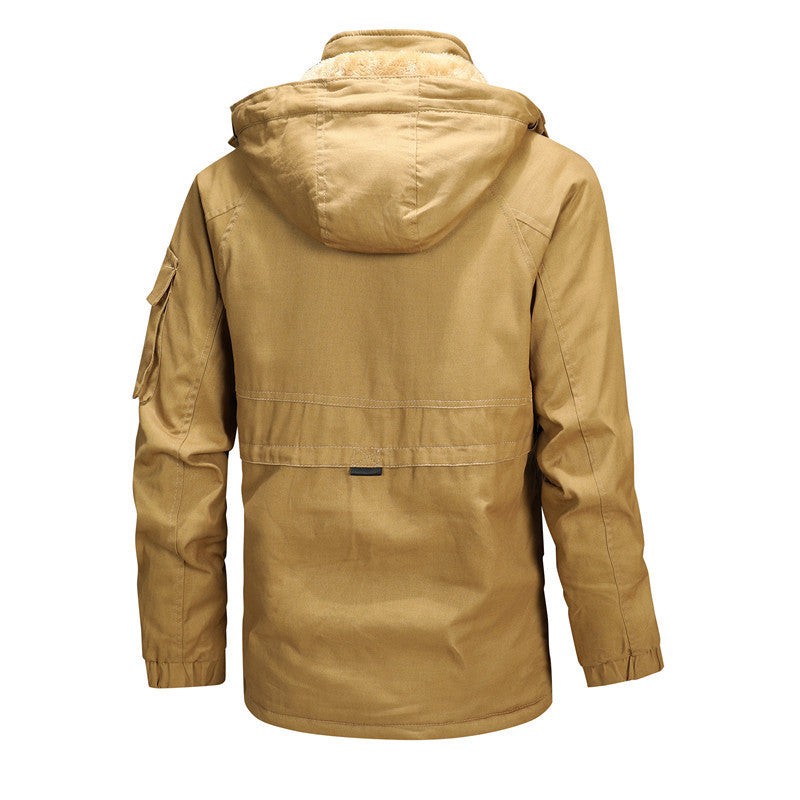 Herren isolierte Utility-Jacke mit verstellbarer Kapuze EB