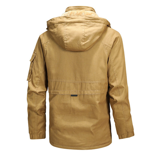 Herren isolierte Utility-Jacke mit verstellbarer Kapuze EB