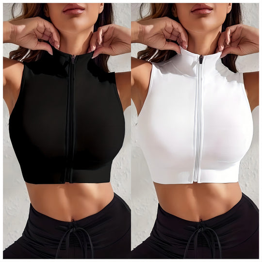 Damen Sportliches Crop-Top EB