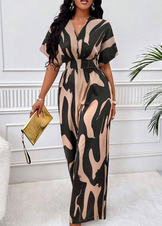 Damen Jumpsuit mit weiten Ärmeln und elegantem Gürtel EB