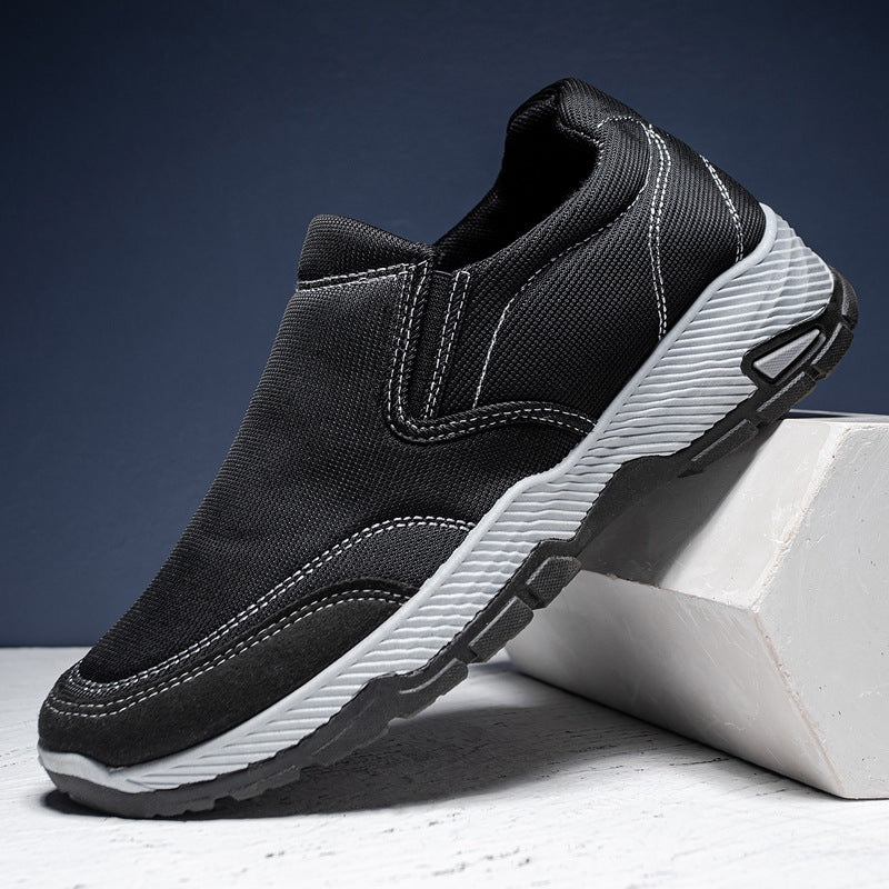 Damen Komfortable Slip-On Sneakers mit rutschfester Sohle EB