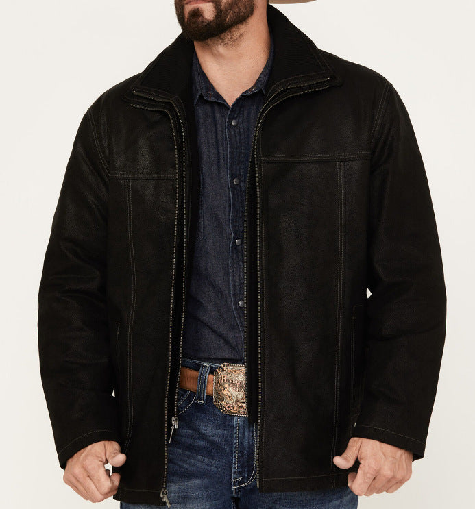 Herren hochwertige jacke mit modernen Details und praktischen Taschen EB