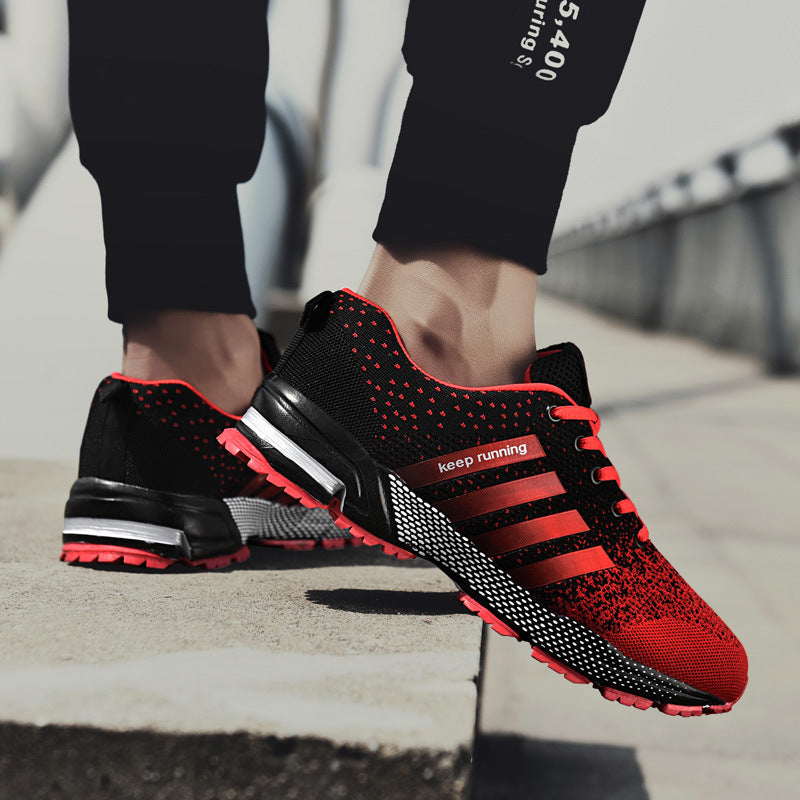 Herren leichte atmungsaktive Lauf‑ und Trail‑Sneaker mit verstärkter Fersendämpfung und griffiger Outdoorlaufsohle EB