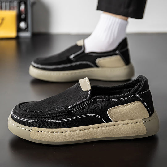 Damen Modische Slip-On Sneakers mit elastischem Gewebe EB