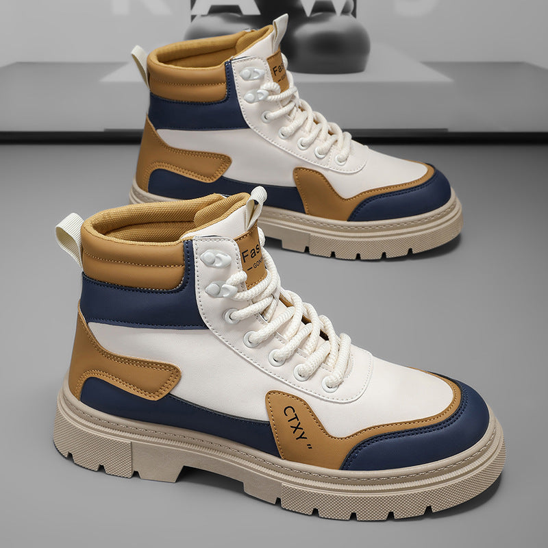 Damen robuste High-Top Sneakers mit stilvollem Design und rutschfester Sohle EB