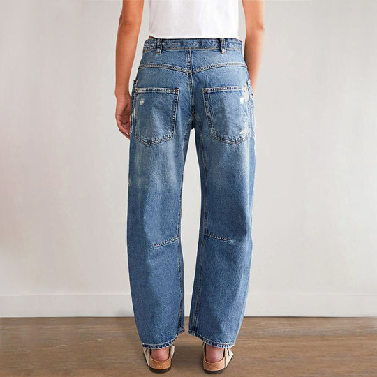 Damen Vintage Destroyed Jeans EB