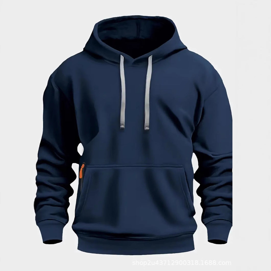 Herren sportlicher Kapuzenpullover mit praktischen Taschen und atmungsaktivem Material EB