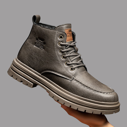 Damen Hochwertige und strapazierfähige Schnürboots aus Kunstleder EB