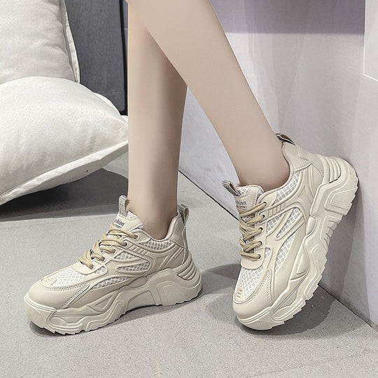 Damen hochwertige Sport-Sneaker mit atmungsaktivem Mesh und dämpfender Sohle EB