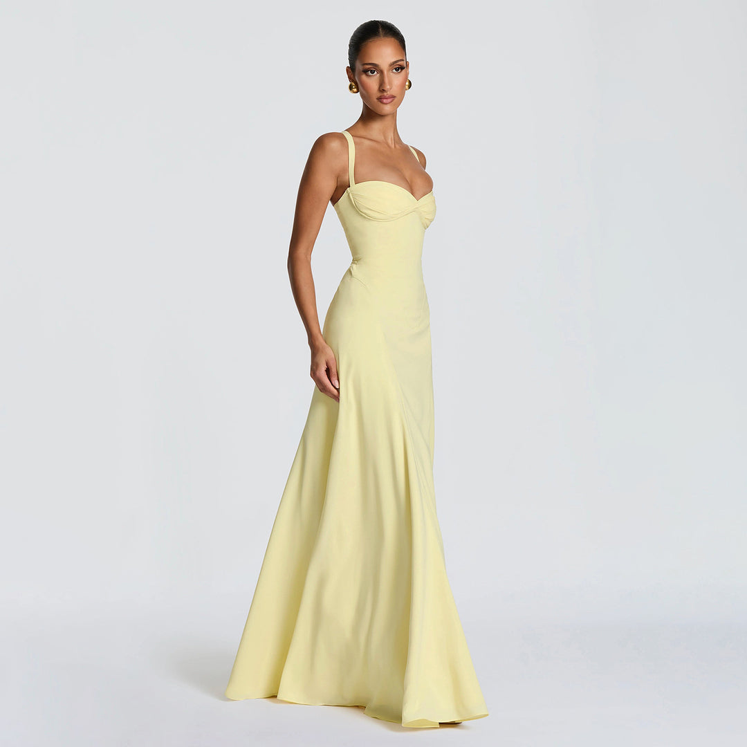 Damen Elegantes Abendkleid mit tailliertem Schnitt und verstellbaren Trägern EB