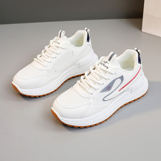 Damen sportliche Freizeitsneaker mit atmungsaktiver Mesh-Oberfläche und rutschfester Sohle EB