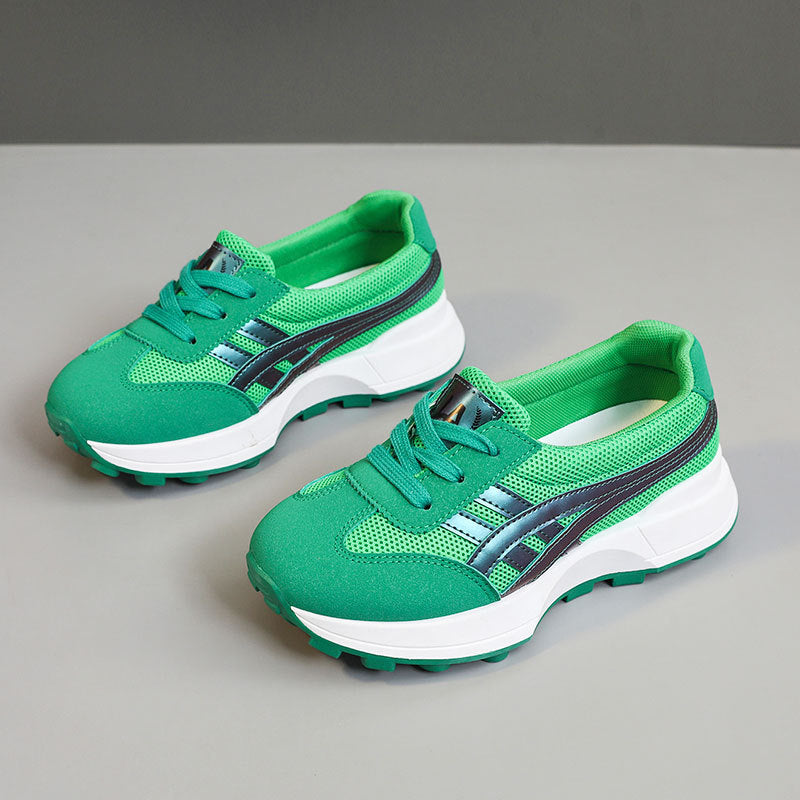 Damen Sportliche Sneakers mit atmungsaktiver Mesh-Oberfläche und dynamischem Sohlenprofil EB