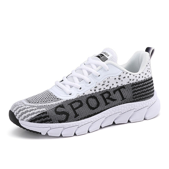 Damen Sportliche Sneakers mit atmungsaktiver Mesh-Oberfläche EB