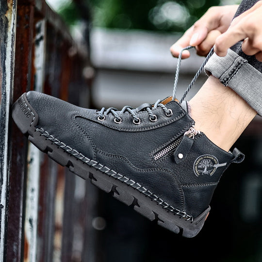 Herren robuste Wanderstiefel mit seitlichem Reißverschluss EB