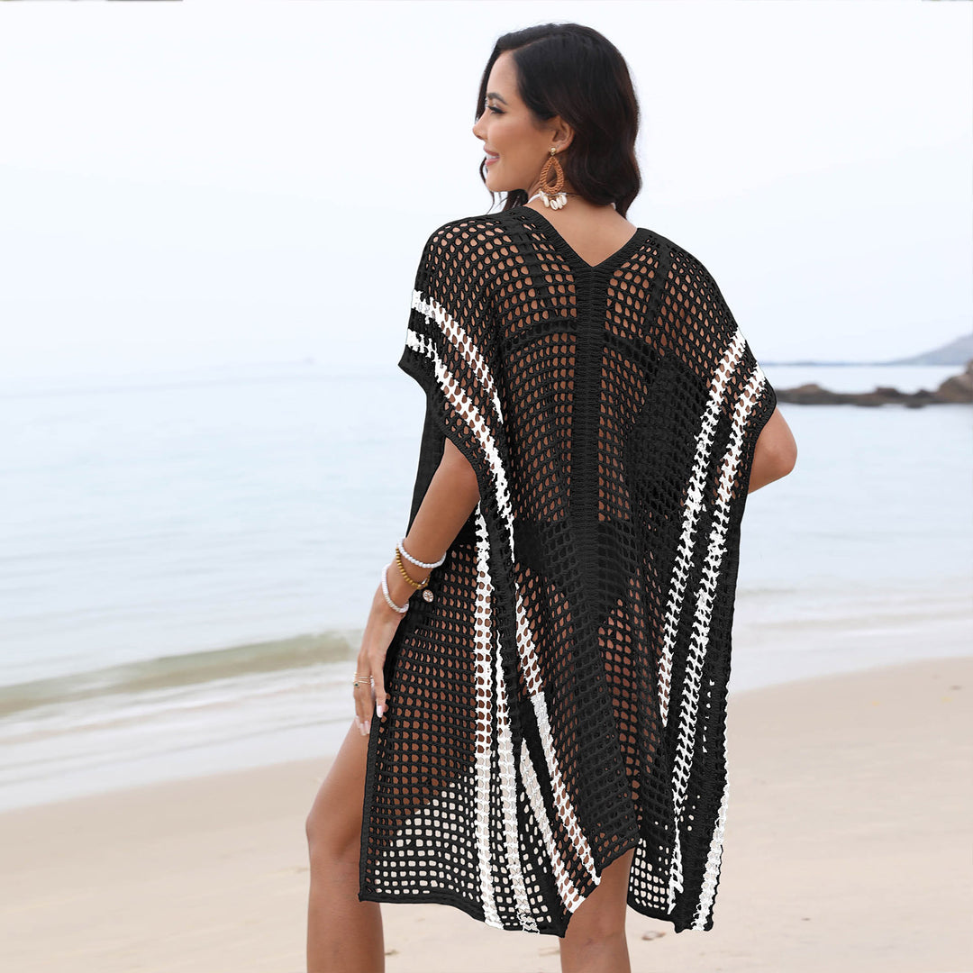 Damen Strickkimono aus luftigem Netzmaterial EB
