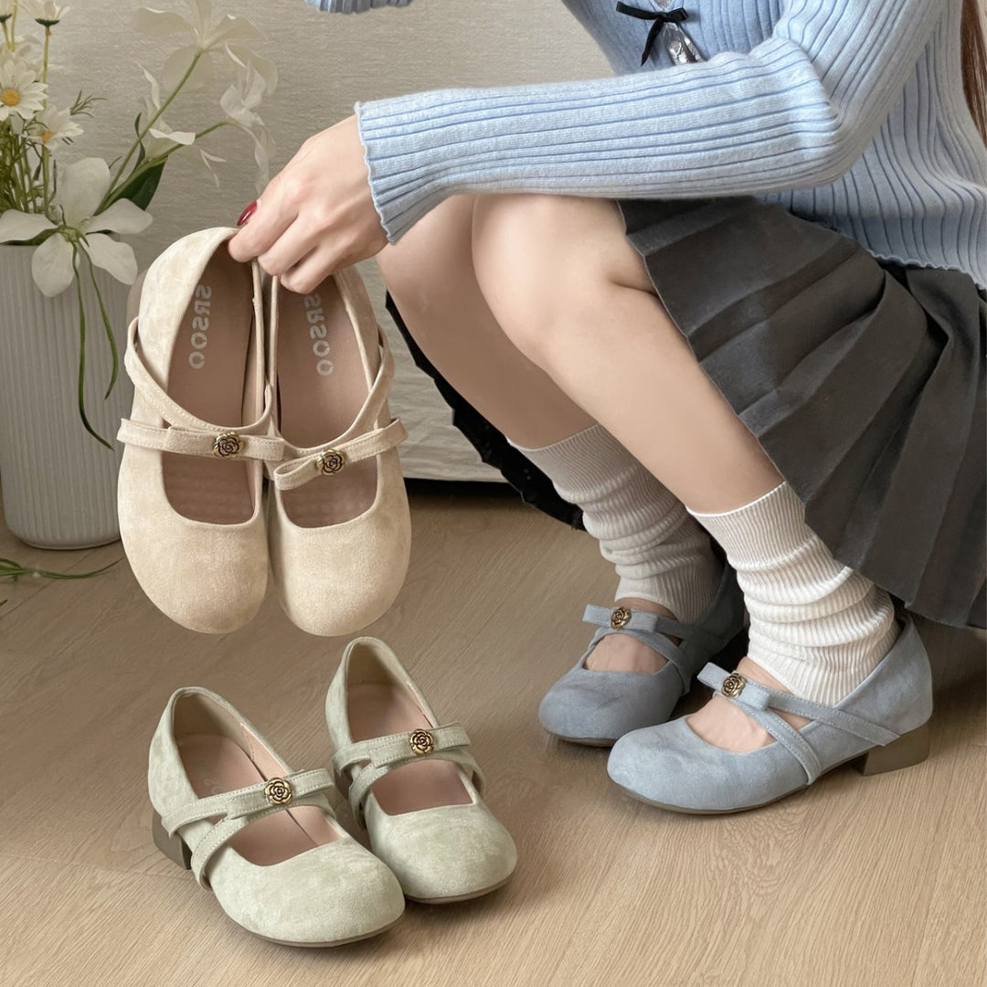 Damen Ballerinas mit verspieltem Schleifen-Detail und rutschfester Sohle EB
