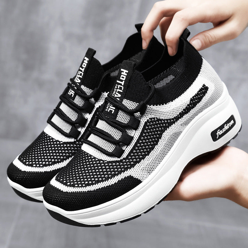 Damen Leichte Sport Sneakers mit atmungsaktivem Netzdesign EB